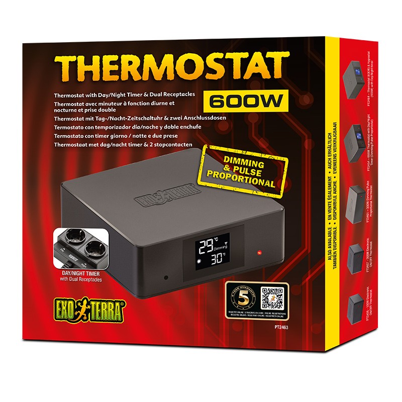 Exo Terra Termostato Doble y Día/Noche 600W