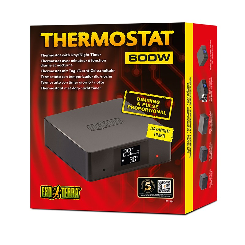 Exo Terra Termostato Día/Noche Atenua/Impulso 600W