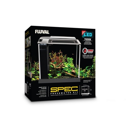 Fluval Spec Nano Acuario Negro, 10L