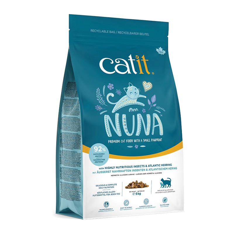 Catit Nuna Pienso Proteína Insecto y Arenque, 5kg