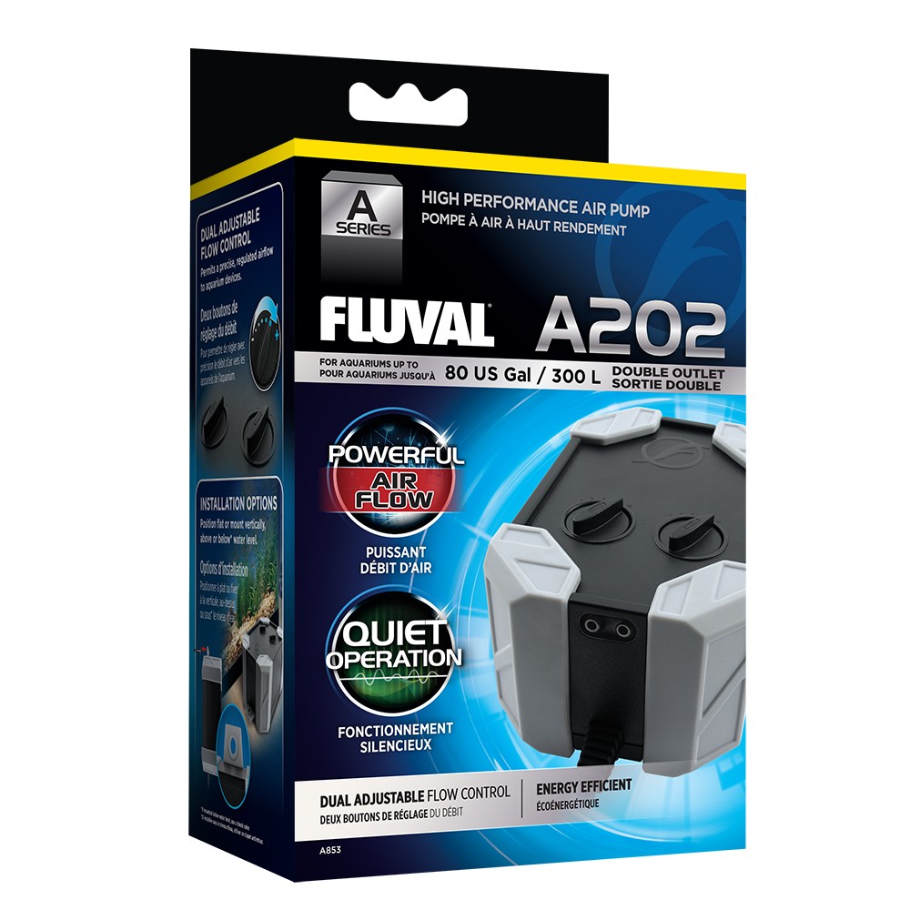 Fluval Serie A 202 Bomba de Aire, 300L