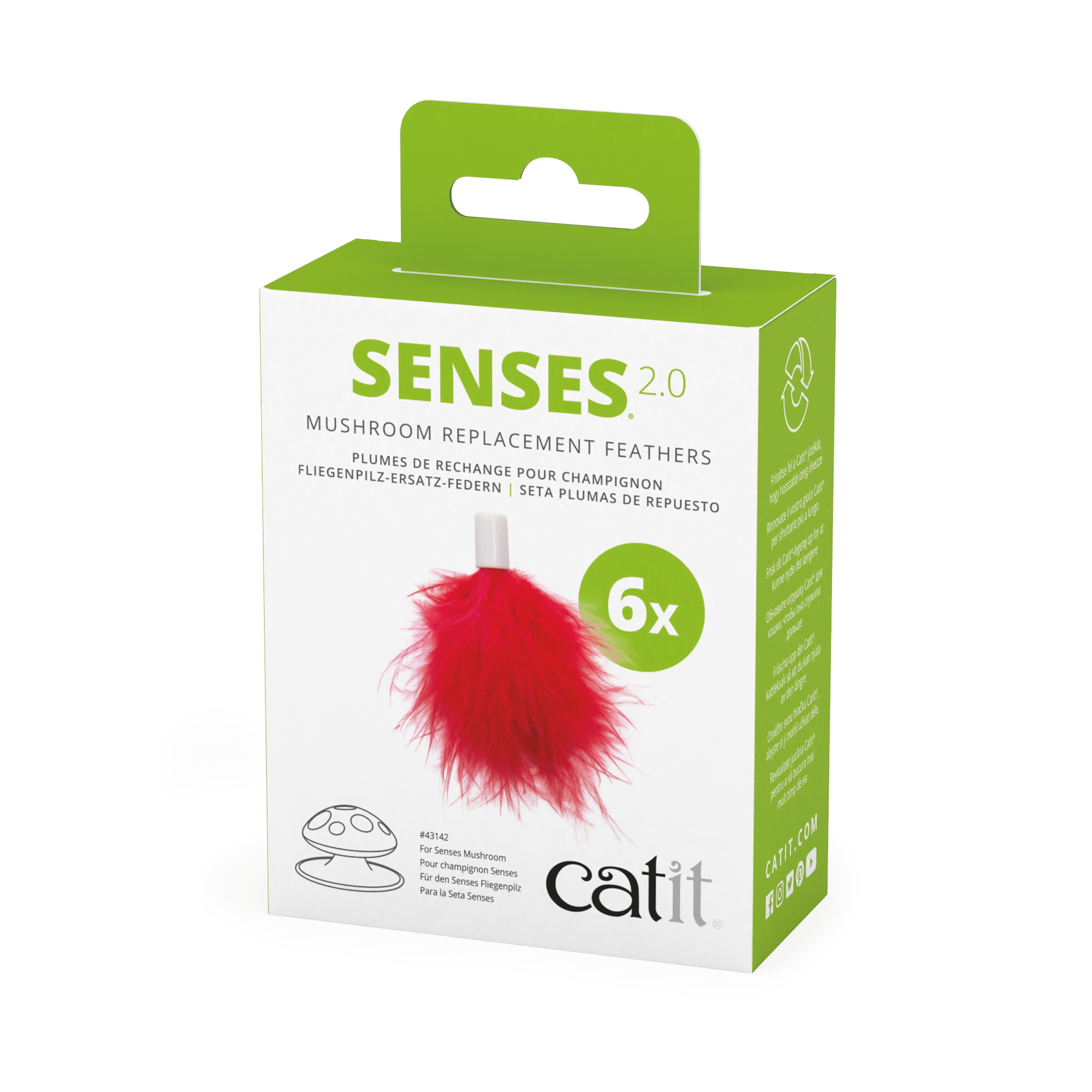 Catit Senses 2.0 Repuesto Plumas 6Pc