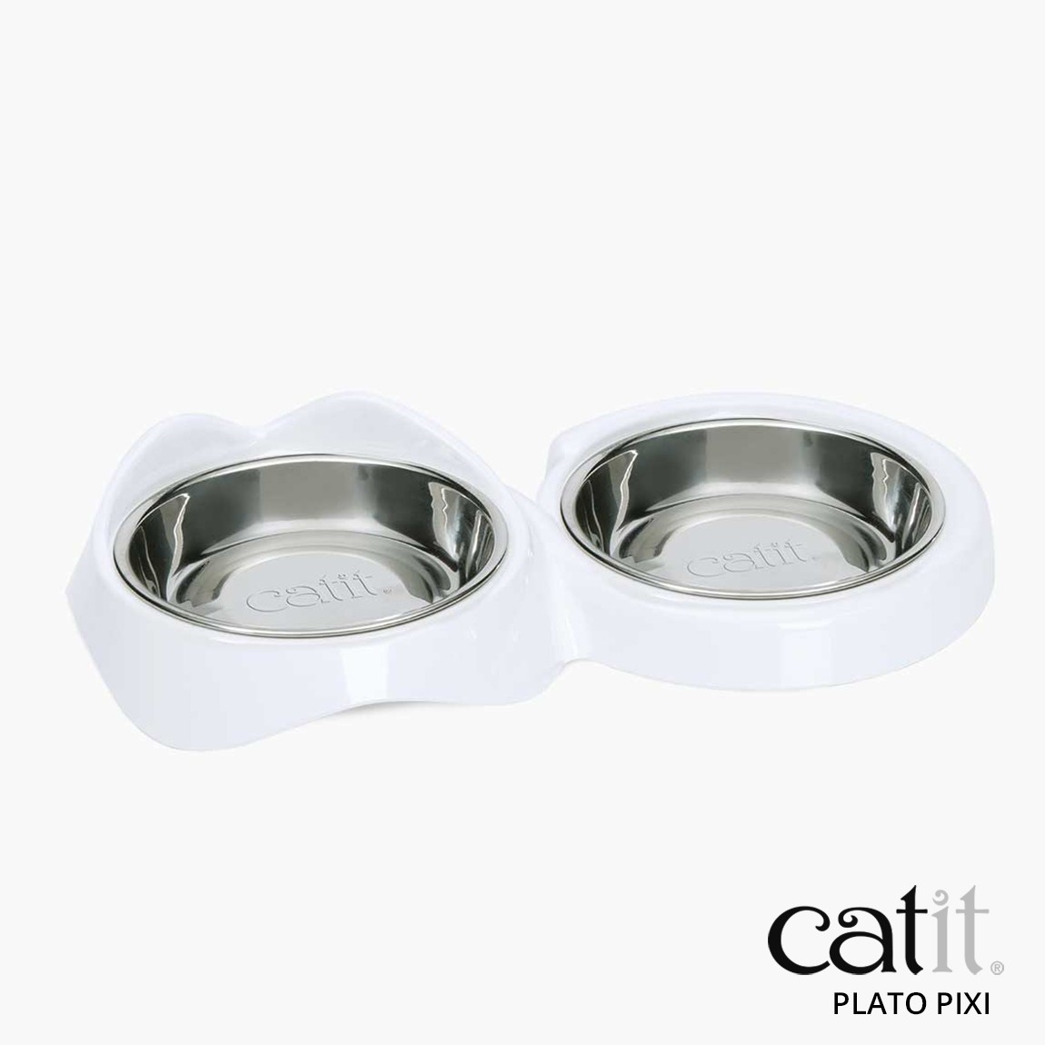 Catit PIXI Comedero Doble, Blanco