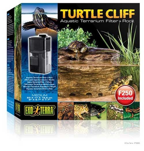 Exo Terra Turtle Cliff Filtro Tortuga+Roca, S