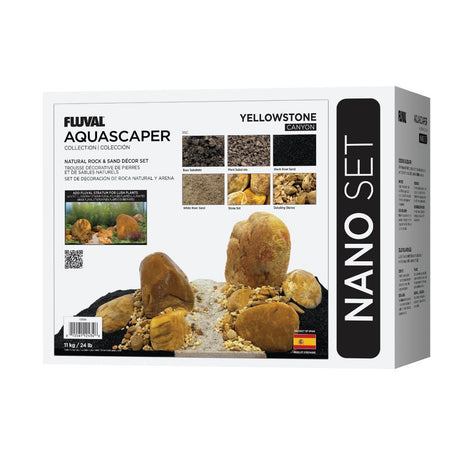 Kit de piedras y grava para acuascaping Fluval - Ámbar