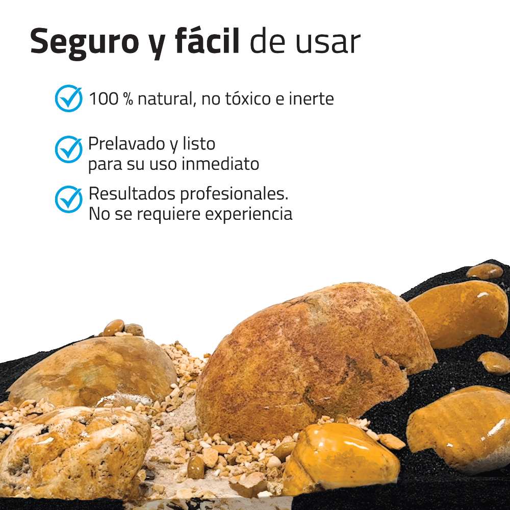 Kit de piedras y grava para acuascaping Fluval - Ámbar