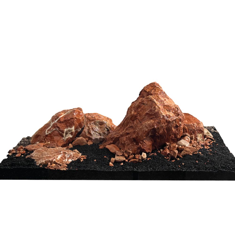Kit de piedras y grava para acuascaping Fluval - Rojo