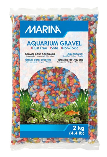 Grava de color para acuarios Marina