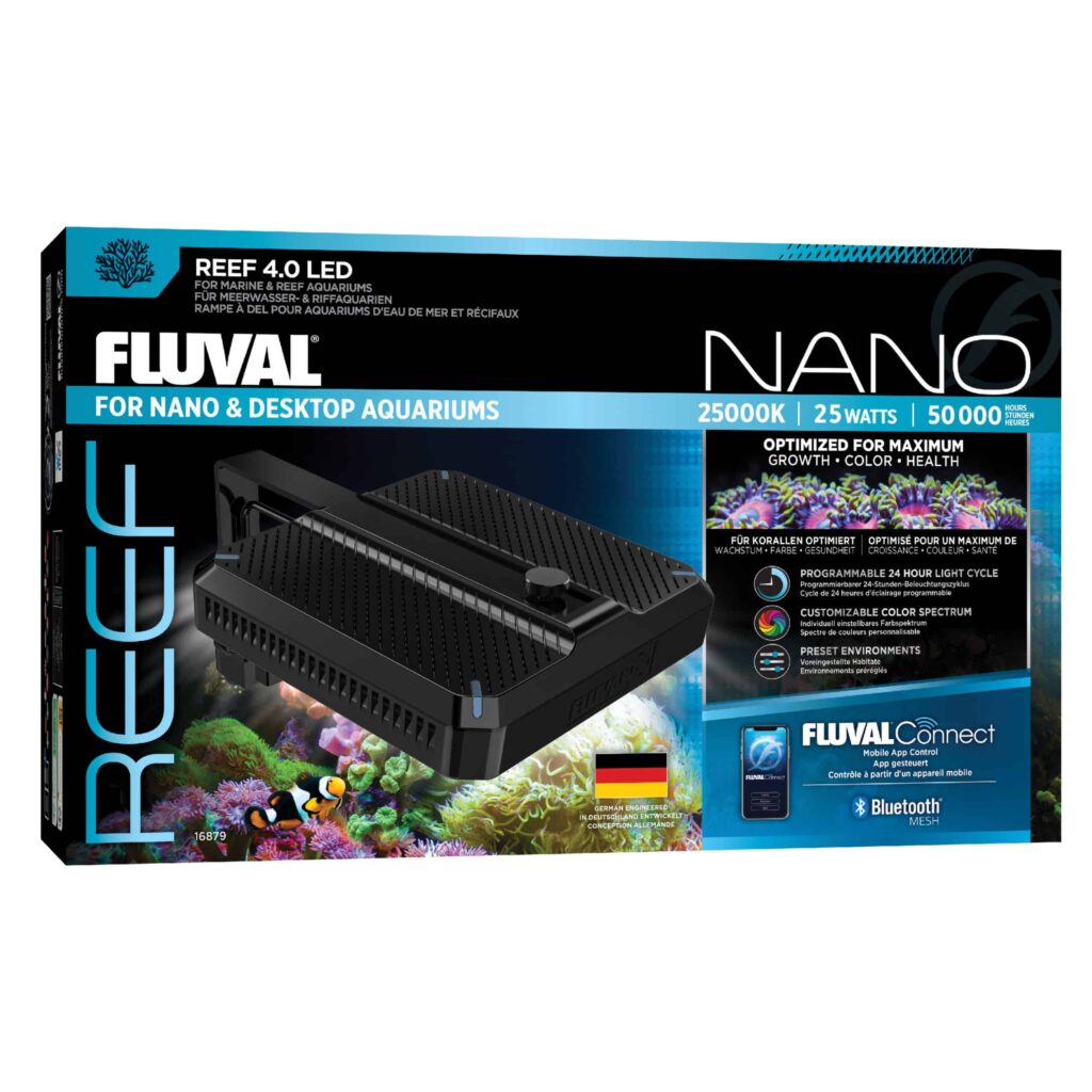 Fluval LED Nano Reef 4.0, 25W,BT mesh control.
