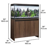 Acuario con iluminación LED bluetooth Fluval Roma de 200L