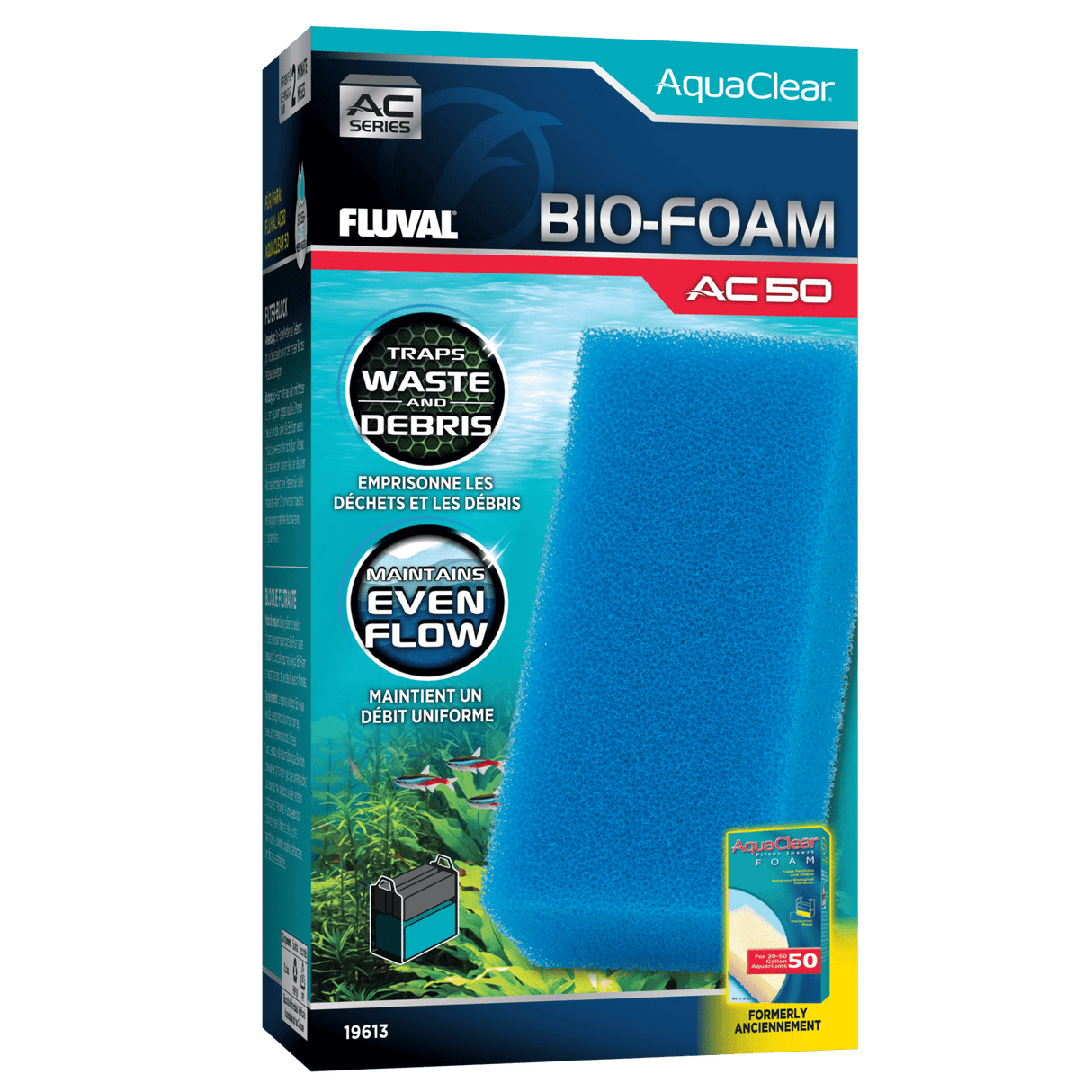 Bio-esponja azul para filtro AquaClear Fluval AC -Pack de 1