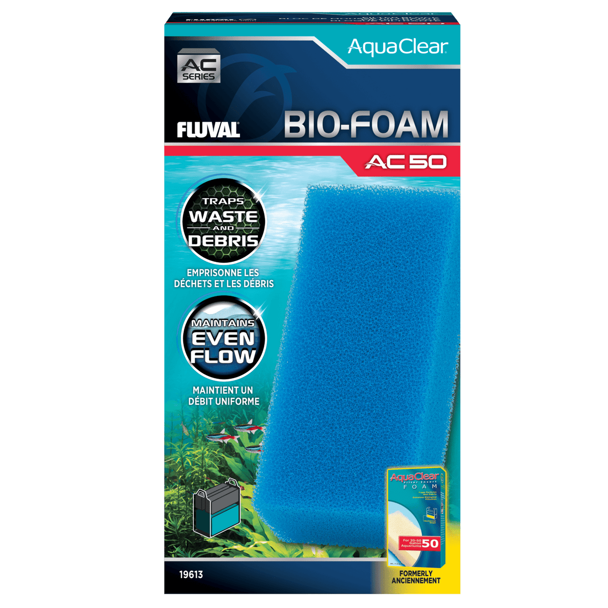 Bio-esponja azul para filtro AquaClear Fluval AC -Pack de 1