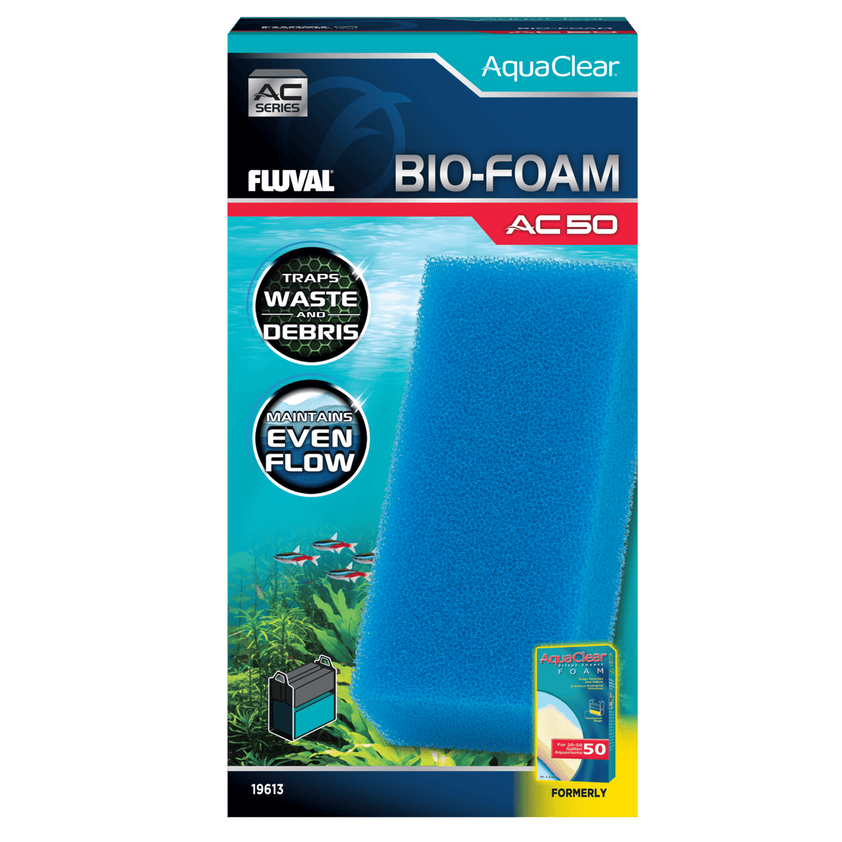 Bio-esponja azul para filtro AquaClear Fluval AC -Pack de 1