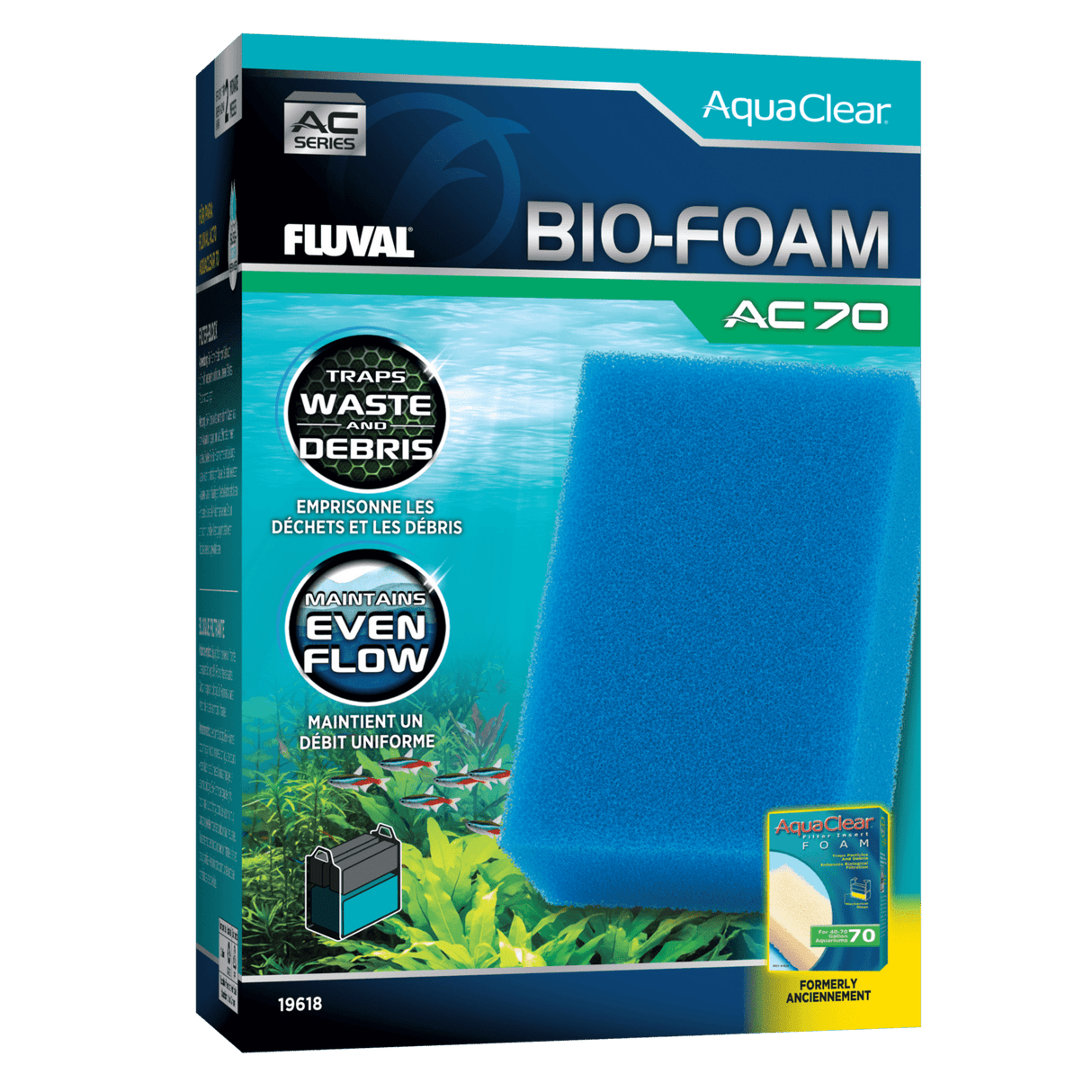 Bio-esponja azul para filtro AquaClear Fluval AC -Pack de 1