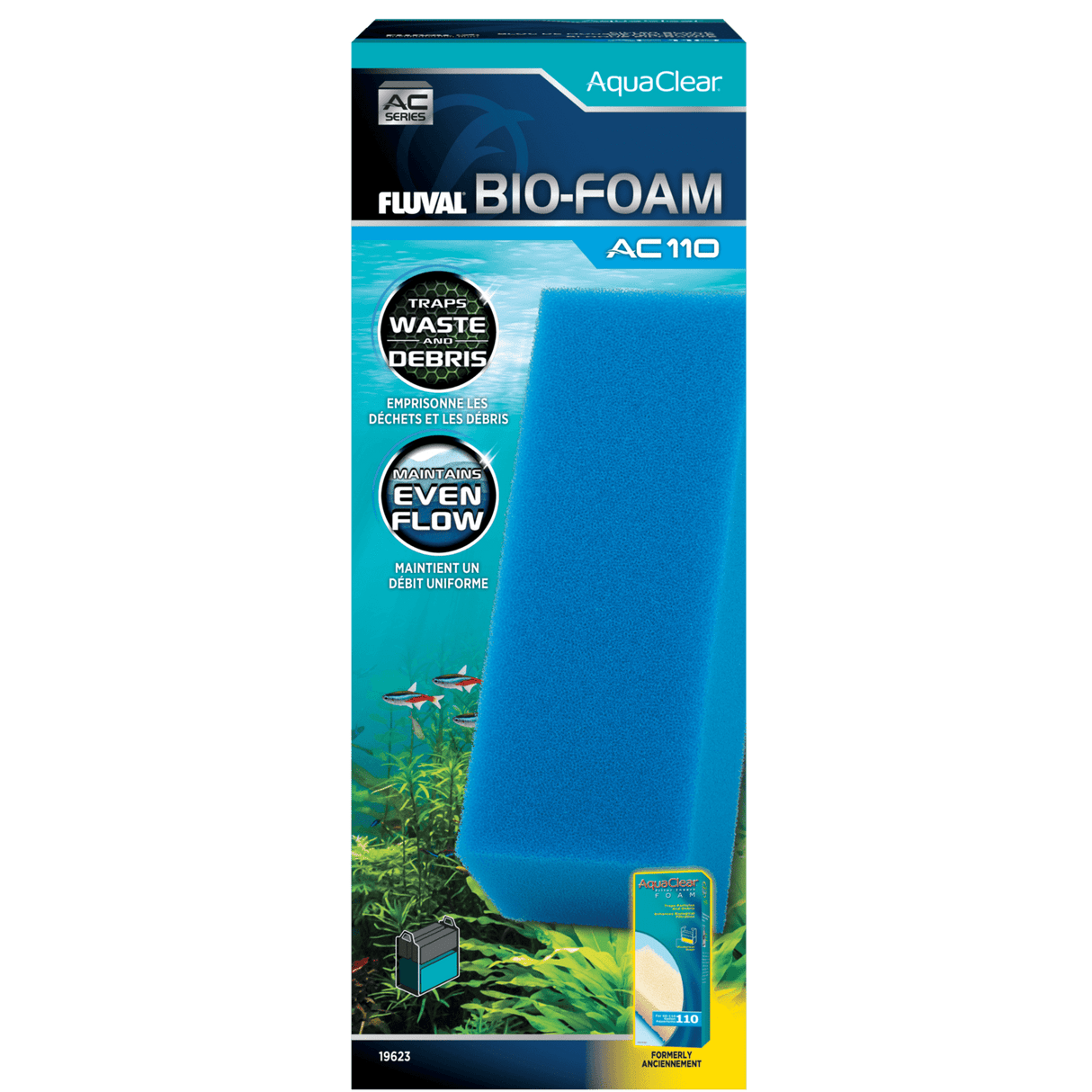 Bio-esponja azul para filtro AquaClear Fluval AC -Pack de 1