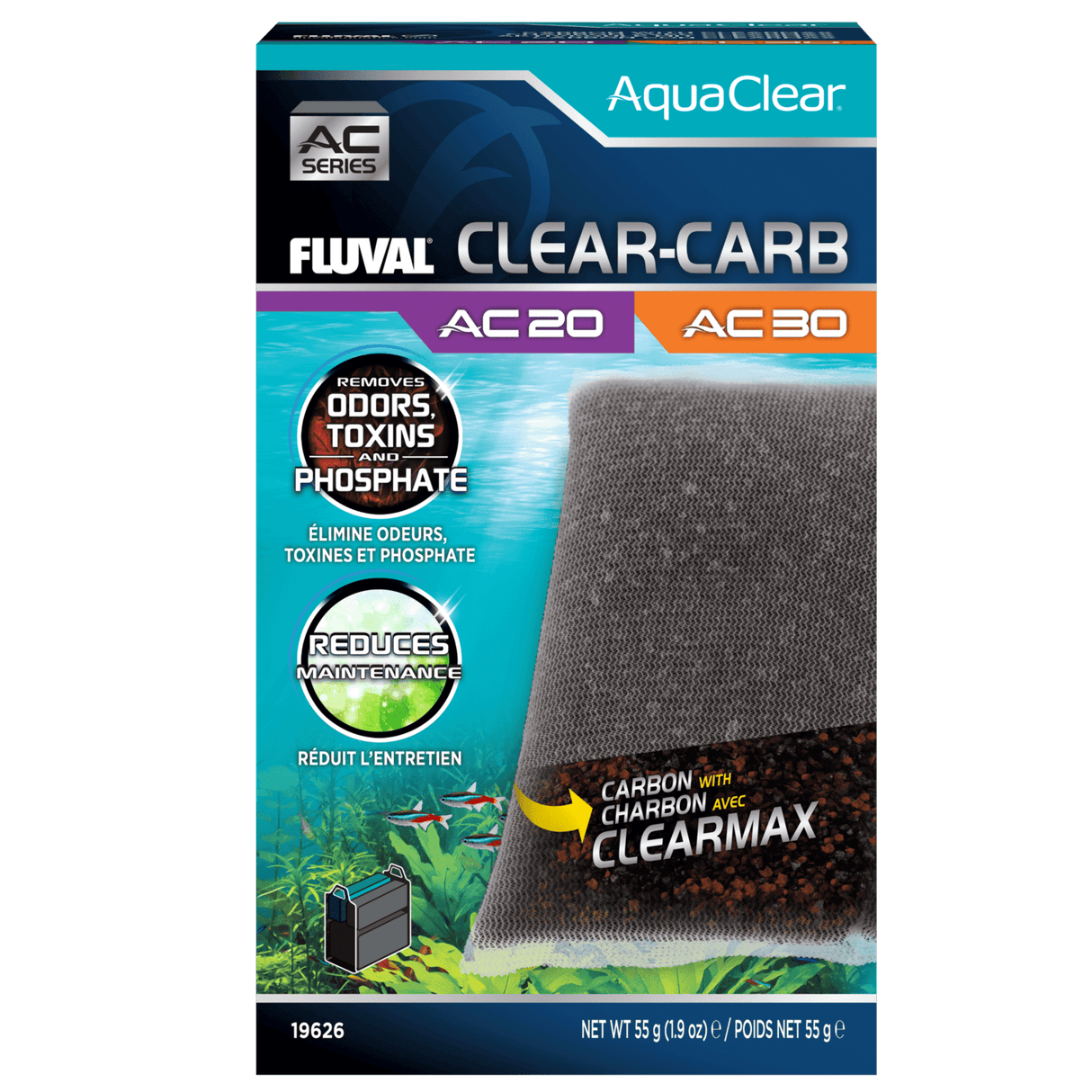 Carga Clear-Carb para filtro AquaClear Fluval AC