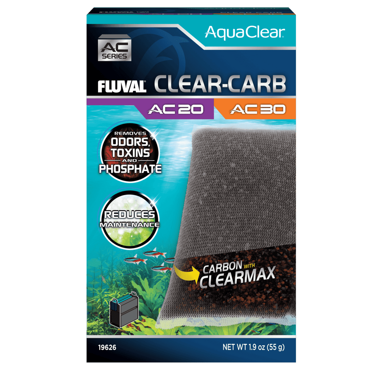 Carga Clear-Carb para filtro AquaClear Fluval AC