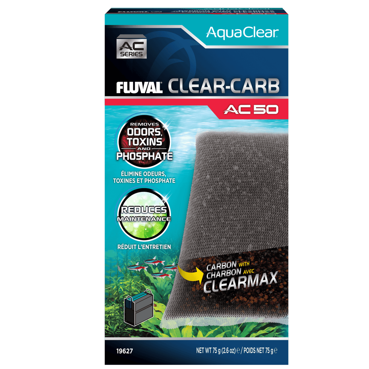 Carga Clear-Carb para filtro AquaClear Fluval AC