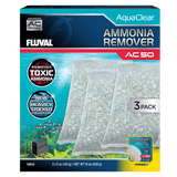 Pack ahorro eliminador de amoniaco para filtro AquaClear Fluval AC - Pack de 3