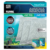 Pack ahorro eliminador de amoniaco para filtro AquaClear Fluval AC - Pack de 3