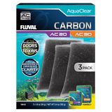 Pack ahorro carbón para filtro AquaClear Fluval AC - Pack de 3