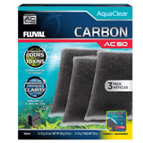 Pack ahorro carbón para filtro AquaClear Fluval AC - Pack de 3