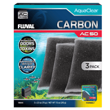 Pack ahorro carbón para filtro AquaClear Fluval AC - Pack de 3