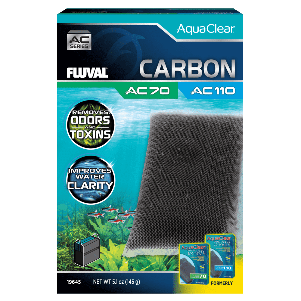 Carbón activo para filtro AquaClear Fluval AC - Pack de 1