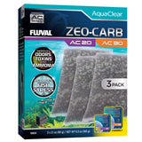 Pack ahorro Zeo-Carb para filtro AquaClear Fluval AC - Pack de 3