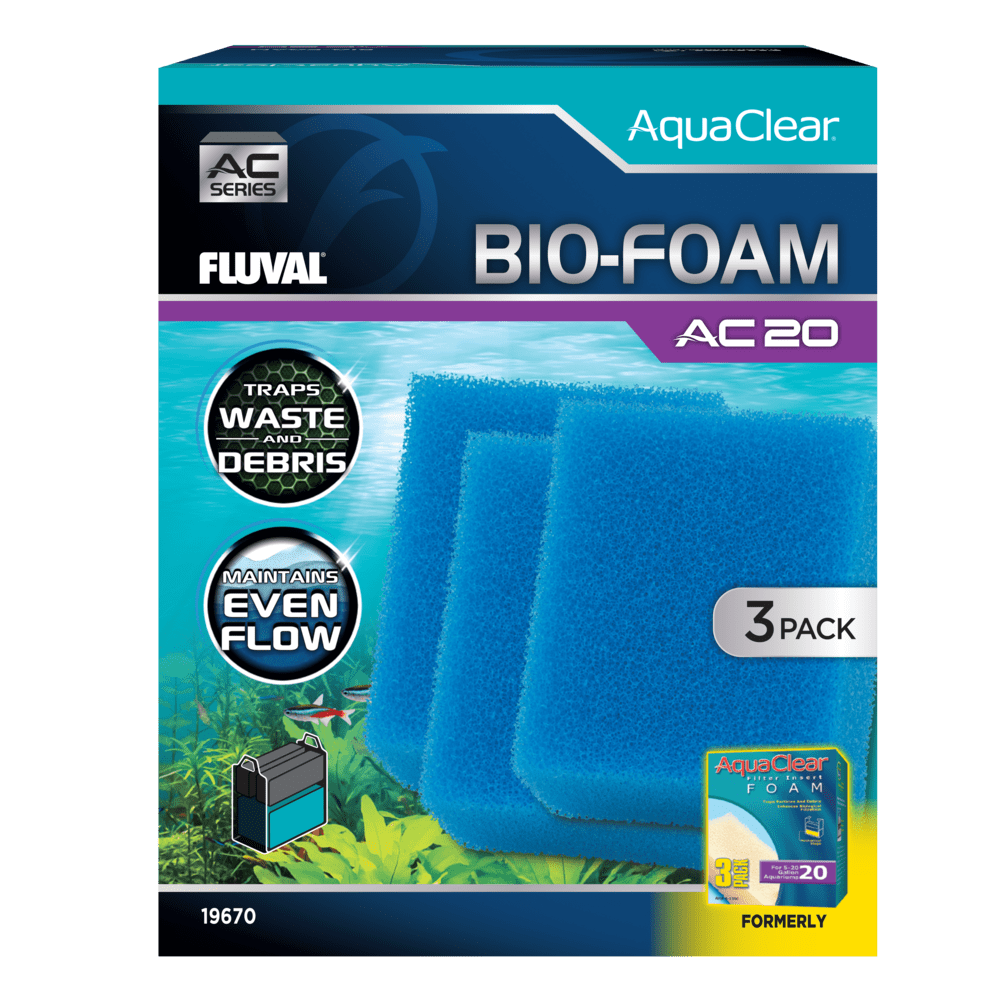 Pack ahorro Bio-esponja azul para filtro AquaClear Fluval AC - Pack de 3