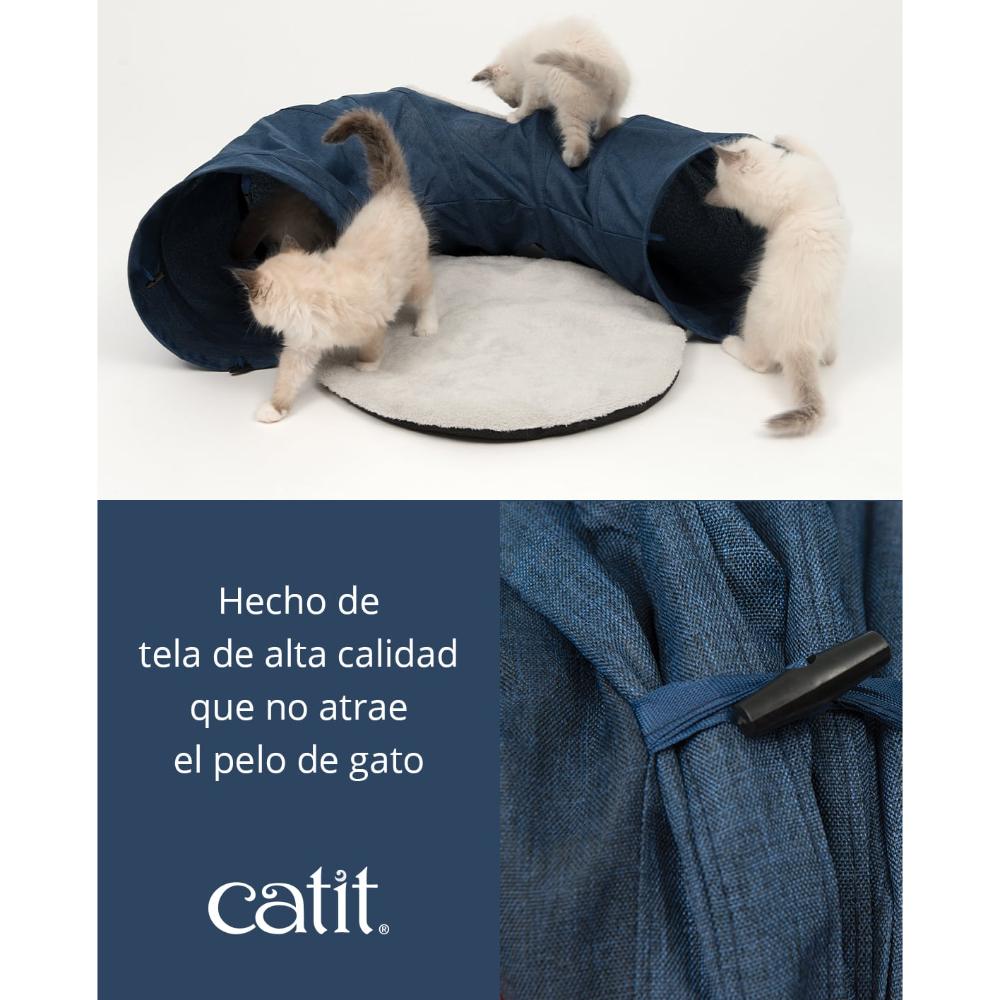 Túnel para gatos con cojín Catit Vesper Tunnel