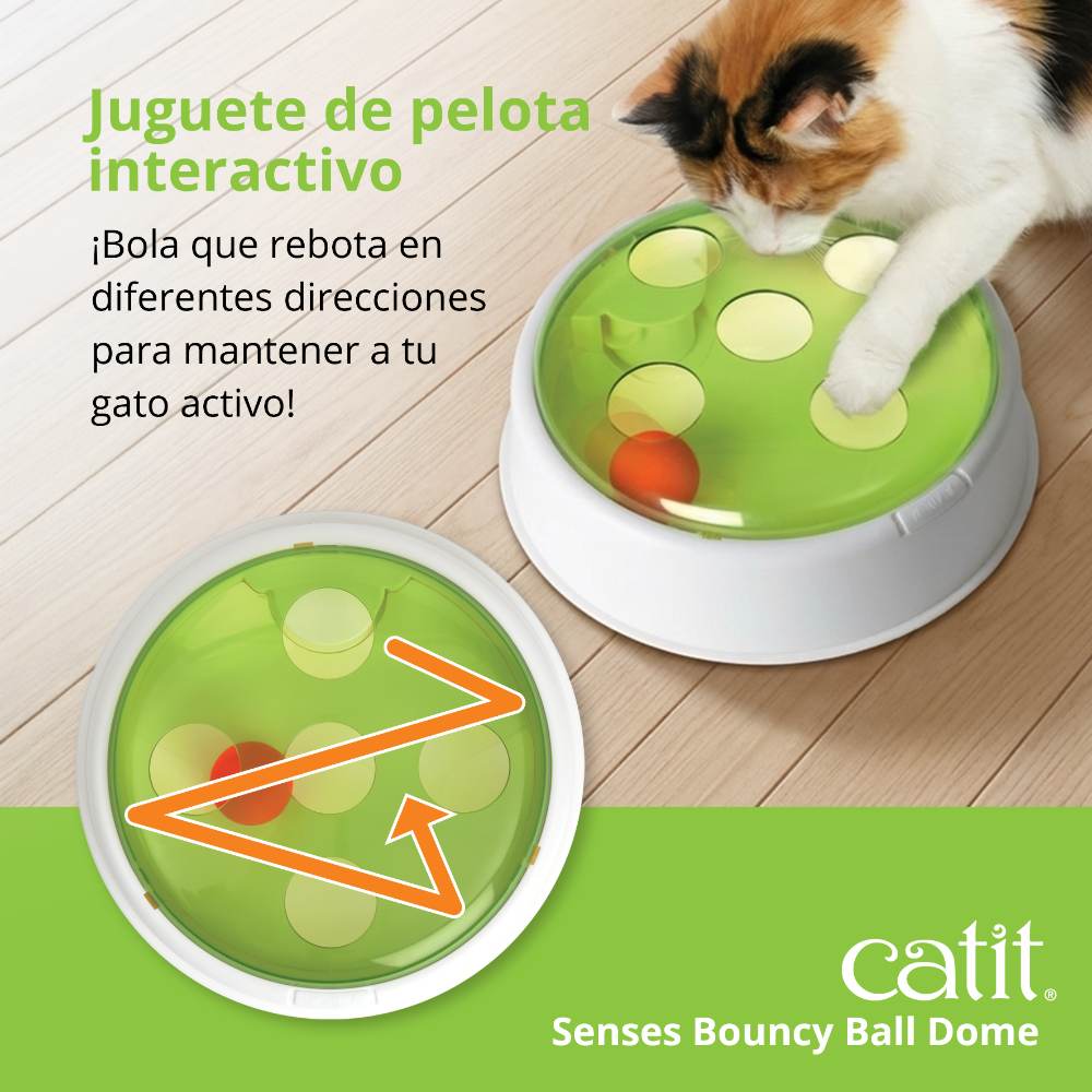 Juguete interactivo para gatos Catit Senses 2.0 Bouncy Ball Dome