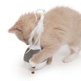 Dispensador se snacks y juguete con pluma para gatos Catit PIXI Spinner