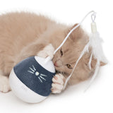 Dispensador se snacks y juguete con pluma para gatos Catit PIXI Spinner