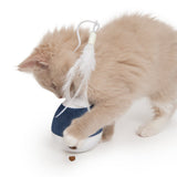 Dispensador se snacks y juguete con pluma para gatos Catit PIXI Spinner