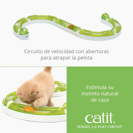 Circuitos con pelota para gatos Catit Senses