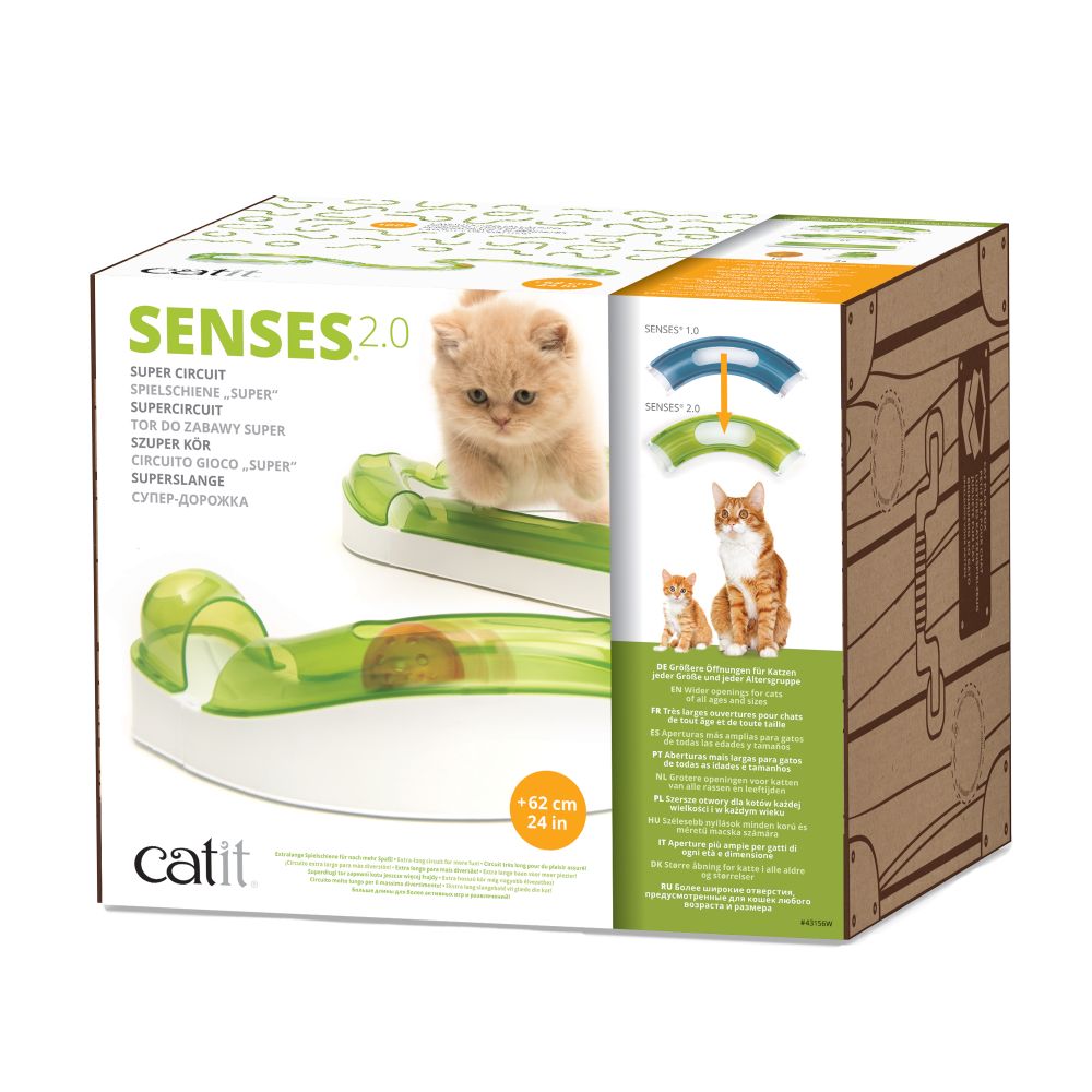 Circuitos con pelota para gatos Catit Senses