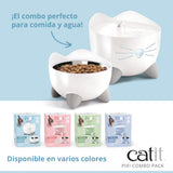 Combo de fuente y comedero para gatos Catit PIXI