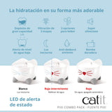Combo de fuente y comedero para gatos Catit PIXI