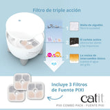 Combo de fuente y comedero para gatos Catit PIXI