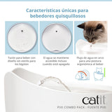 Combo de fuente y comedero para gatos Catit PIXI