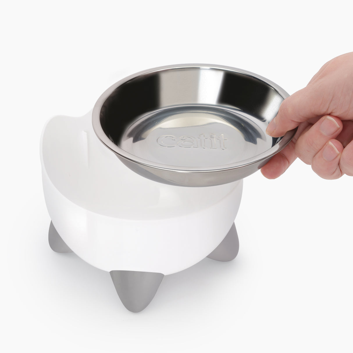 Combo de fuente y comedero para gatos Catit PIXI