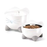 Combo de fuente y comedero para gatos Catit PIXI