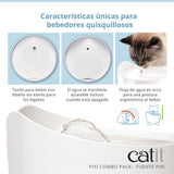 Combo de fuente y comedero para gatos Catit PIXI