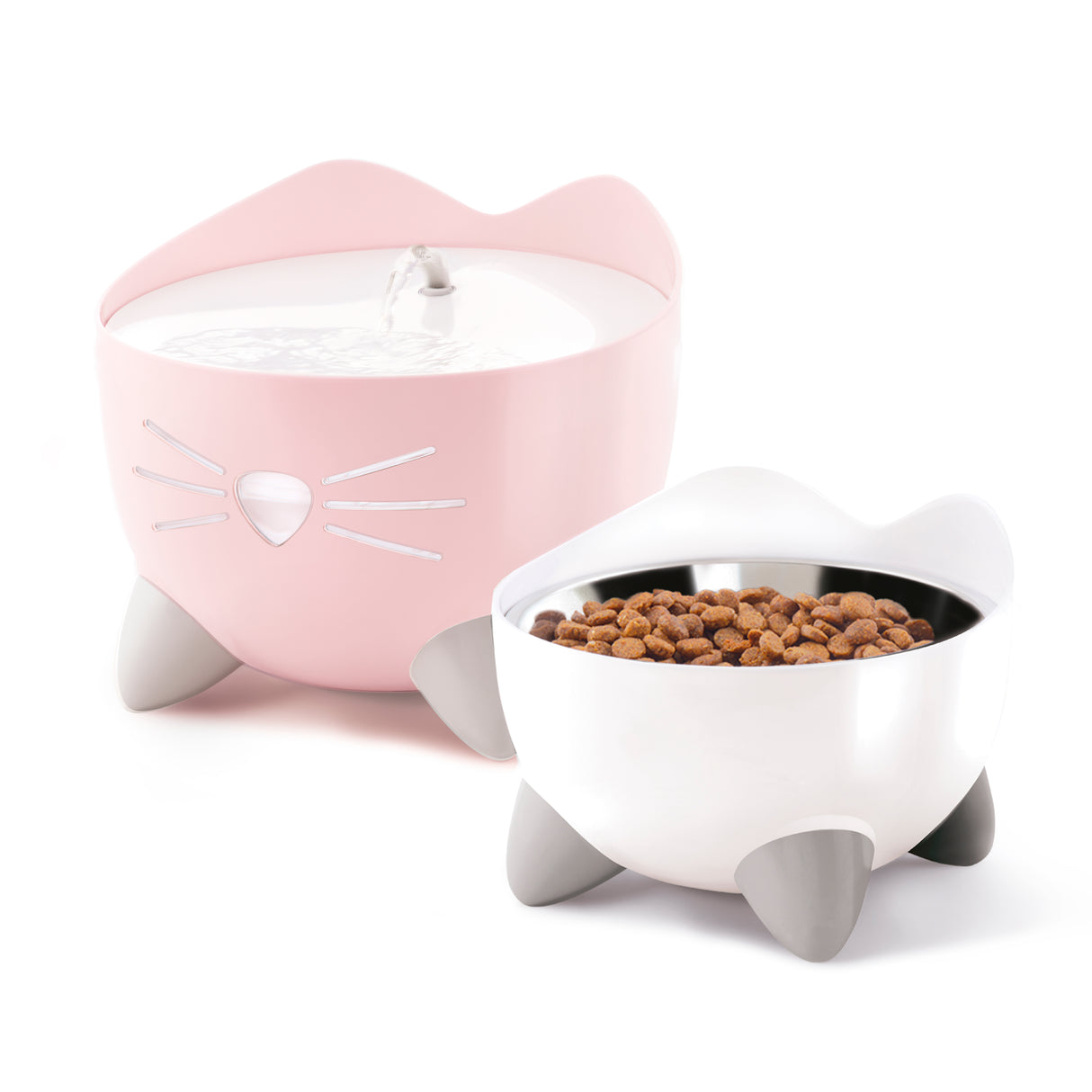 Combo de fuente y comedero para gatos Catit PIXI