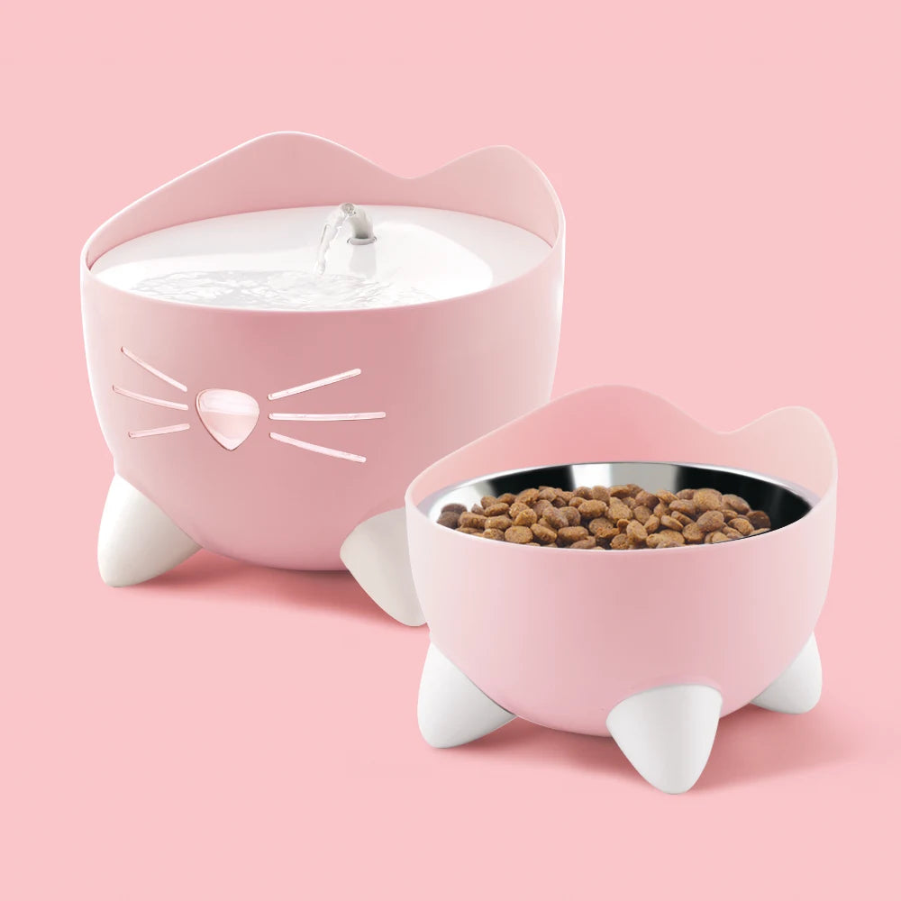 Combo de fuente y comedero para gatos Catit PIXI