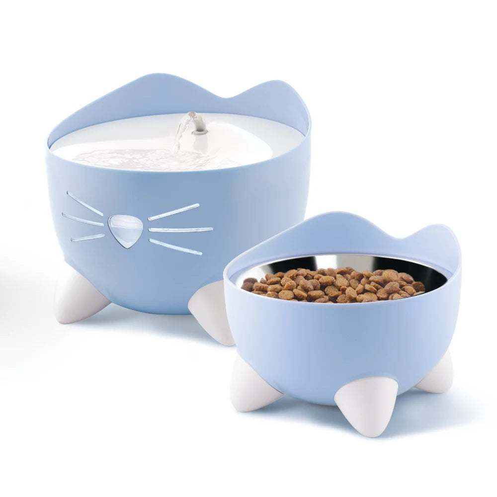 Combo de fuente y comedero para gatos Catit PIXI