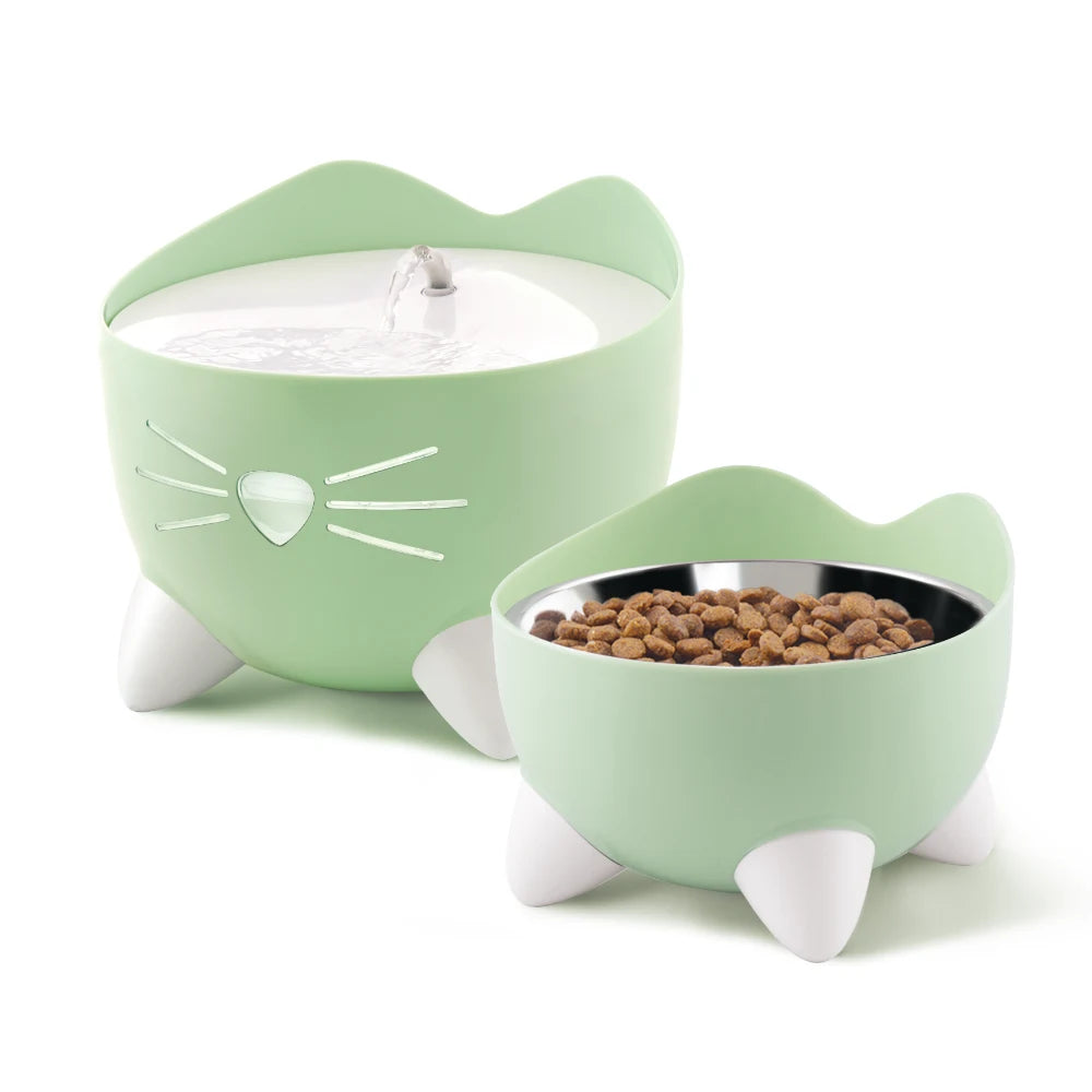 Combo de fuente y comedero para gatos Catit PIXI