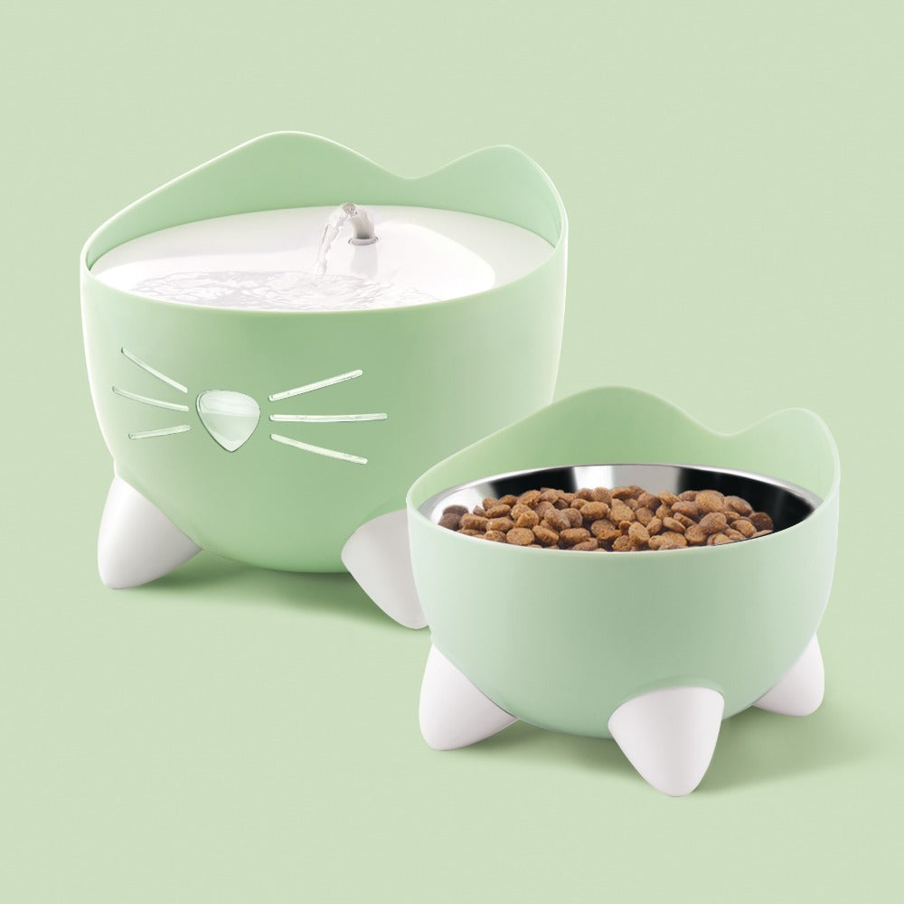 Combo de fuente y comedero para gatos Catit PIXI