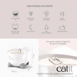 Fuente para gatos de acero inoxidable Catit PIXI